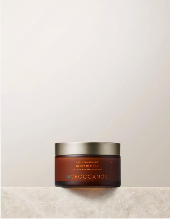 Moroccanoil Body Butter in its glass jar